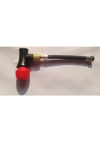 Kırmızı Stil Motosiklet Lastik Tamir Aletleri Kitleri 16G Co2 Kartuş Adaptörü Pompa Bisiklete Binme Mtb Yol Bisikleti Mini Taşınabilir Hava Şişirme Lastiği (Yurt Dışından)