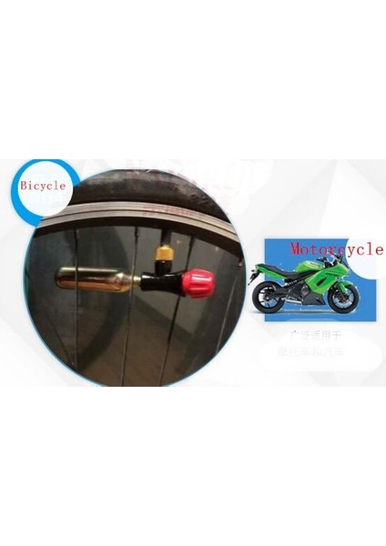 Kırmızı Stil Motosiklet Lastik Tamir Aletleri Kitleri 16G Co2 Kartuş Adaptörü Pompa Bisiklete Binme Mtb Yol Bisikleti Mini Taşınabilir Hava Şişirme Lastiği (Yurt Dışından) modelleri