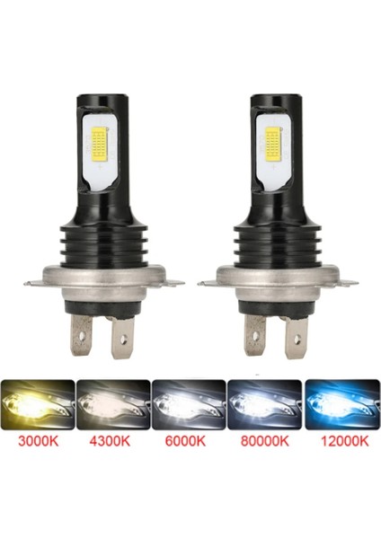 H4 Stili 3000K Altın Yeni Varış Mini H4 LED H7 H1 H11 Araba Far Ampülleri H8 Hb3 Hb LED Canbus 800W Lm 6000K 12V LED Sis Farları (Yurt Dışından)