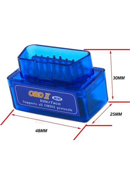 Araba Obd V1.5ı Bluetooth Tarayıcı Sürüm 1.5 Obd2 Obdıı Android Araç Kodu Okuyucu Teşhis Aracı Tarayıcı (Yurt Dışından)