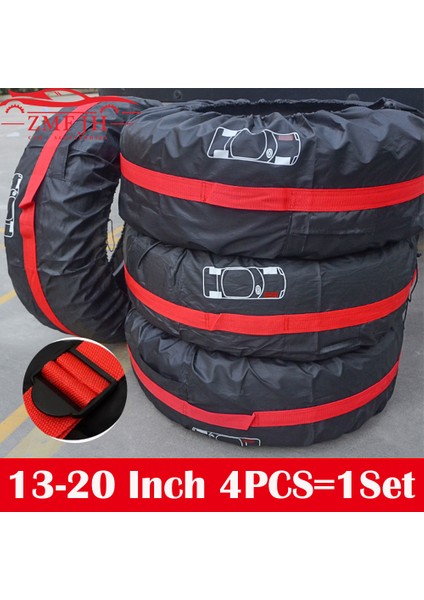 4 Adet Gri 13-16 Inç Stili 1 Adet Ar Yedek Lastik Kılıfı Polyester Oto Tekerlek Lastik Saklama Torbaları Araç Lastik Aksesuarları Toz Geçirmez Koruyucu Şekillendirici (Yurt Dışından) fiyatları