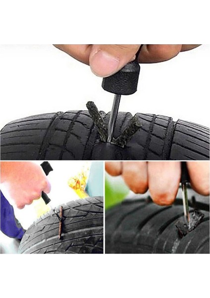 Xiyu Shop 50 Adet Tarzı Onarım Kurtarma Kiti Aracı Araba Bisiklet Oto Motosiklet Kamyon Lastiği Tubeless Conta Şerit Fişi Delinme Lastiği Onarım Araçları (Yurt Dışından)