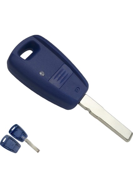 Mavi SIP22 Bıçak Stili Okeytech Fiat Punto Doblo Bravo Blueblack Uzaktan Anahtar Kutu Fob Shell 1 Düğme Değiştirme Muhafazası Kılıf SIP22GT15R Blade (Yurt Dışından)