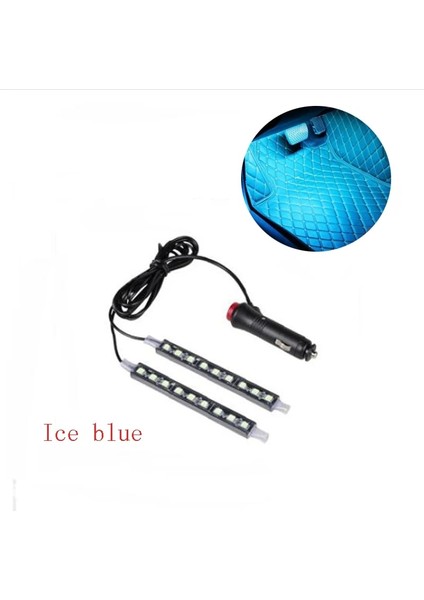 Buz Mavisi Araba 9 LED Zemin Ayakları Atmosfer Lambası Dekorasyon Lambası Peugeot Için (Yurt Dışından) fiyatları