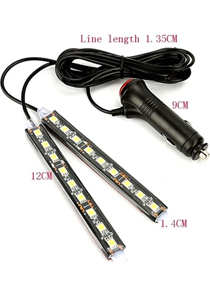 Buz Mavisi Araba 9 LED Zemin Ayakları Atmosfer Lambası Dekorasyon Lambası Peugeot Için (Yurt Dışından) fırsatları