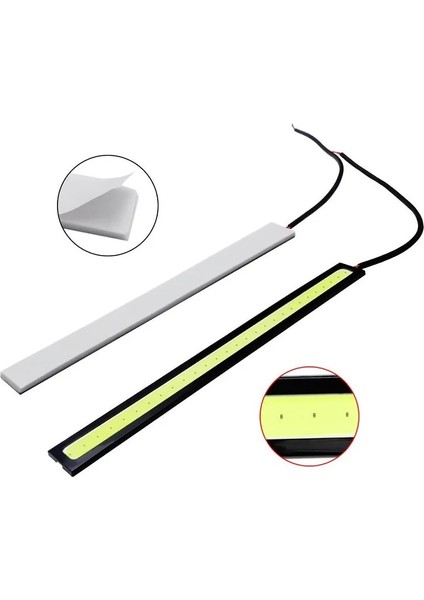 1 Adet Tarzı Mavi 17CM Evrensel Gündüz Çalışan Işık Cob Drl LED Araba Lambası Dış Işıklar Oto Su Geçirmez Araba Styling LED Drl Lambası 12V Gün Işığı (Yurt Dışından)