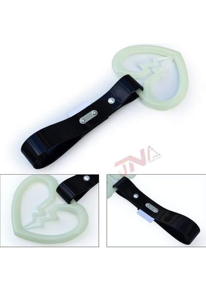 1 Adet Glow-Bk Tarzı Jdm Tsurikawa Yüzük Kırık Kalp Araba Otobüs Tren Evrensel Kolu El Kayışı (Yurt Dışından)