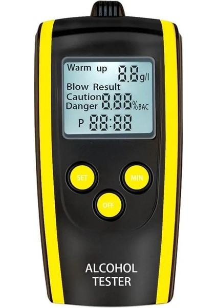 Moda Yüksek Doğruluk Alkol LCD Test Cihazı Breathalyzer Alcometer, Karayolu Teşhis Aracında Sürücü Güvenliğini Hatırlatıyor (Yurt Dışından)