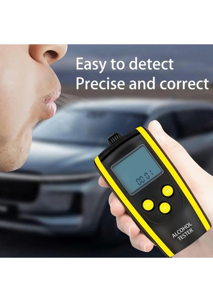 Moda Yüksek Doğruluk Alkol LCD Test Cihazı Breathalyzer Alcometer, Karayolu Teşhis Aracında Sürücü Güvenliğini Hatırlatıyor (Yurt Dışından) modelleri