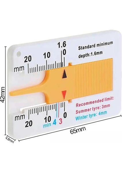 Sarı Stil Ölçü Aleti Ölçme Malzemeleri Gösterge Metal Işleme Oto Araba Lastiği Okuma Derinliği Ölçer Derinlik Ölçer Sayfa Motosiklet (Yurt Dışından) fırsatları