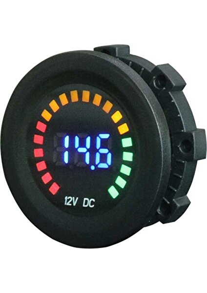 Xiyu Shop Dc 12V Evrensel Araba Motosiklet Tekne LED Dijital Voltmetre Panel Volt Metre Monitör Göstergesi Ekran Araba Aksesuarları (Yurt Dışından)