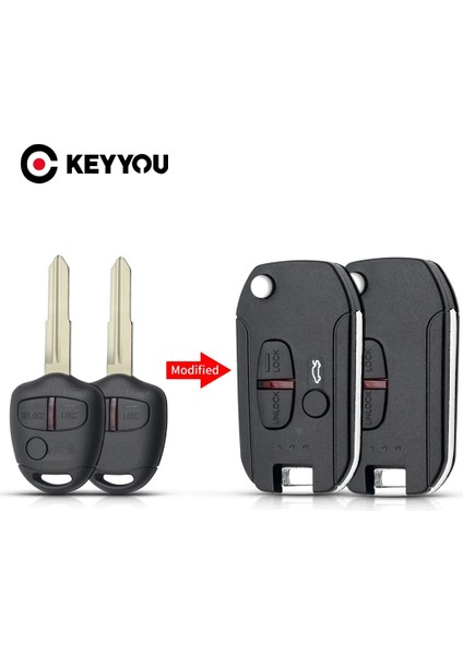 Model 11 Stili Keyyou 2 Düğmeler Uzaktan Araba Anahtarı Kabuk Kılıf Mitsubajero Sport Outlander Grandis Asx MIT11MIT8 Blade (Yurt Dışından) fiyatları