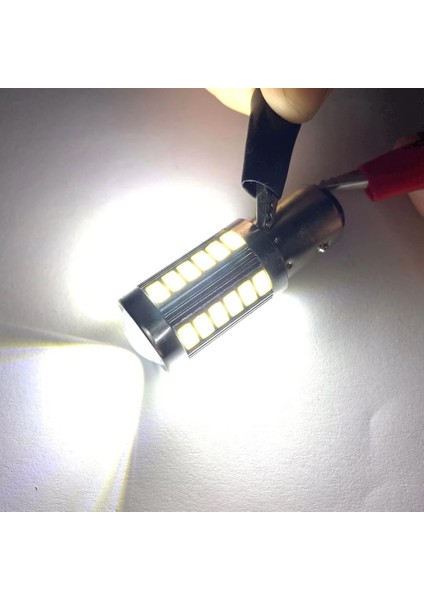 7443 W21W T20 992 Stili Beyaz Anbus 33SMD W BA15S LED Yedekleme Ters Işık Yok E BAY15D W21W T20 LED Dönüş Sinyali Işıkları 12V (Yurt Dışından)