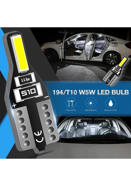 4 Adet W5W T10 LED Ampul Araba Iç Işık Opel Astra Hgj Insignia Mokka Toyota Avensis Rav4 Ford Focu Fiesta (Yurt Dışından)