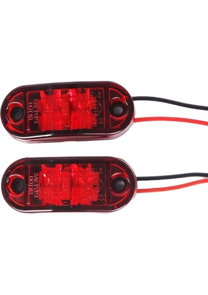 1 Adet Tarzı Kırmızı 2 LED Araba Kamyon Yan Sinyal Işık Strobe Uyarı Lambası Römorklar Kamyonlar Için Evrensel Gece Güvenli Sürüş Lambaları (Yurt Dışından)