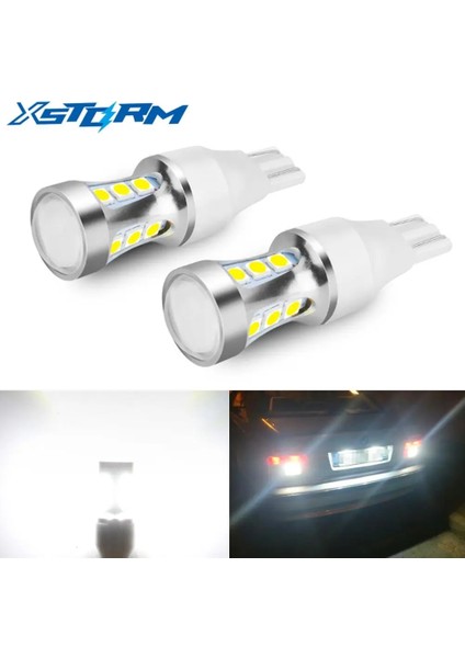 2 Adet T15 LED Ampul W16W LED Canbus Lamlm Md Süper Parlak Araba Ters Yedekleme Lightk Beyaz 12V Oto (Yurt Dışından)