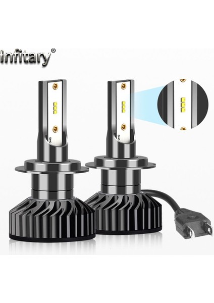 2 Adet Tarzı 6500K Infitary Anbus Araba LED H7 H4 Far Ampul Lk Ze H1 H3 H11 H13 H Hb Hb Oto Sis Lambası (Yurt Dışından)