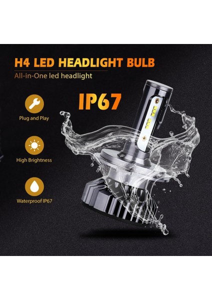 2 Adet Tarzı 6500K Infitary Anbus Araba LED H7 H4 Far Ampul Lk Ze H1 H3 H11 H13 H Hb Hb Oto Sis Lambası (Yurt Dışından)