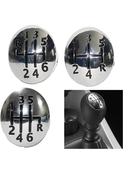 1 2 3 4 5 6 R Renault Clio Twingo Scenic Megane Iı Için Eed Vites Topuzu Sopa Rozet Amblemi Trim Kapatma Başlığı (Yurt Dışından)