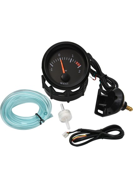 Gösterge Stilini Artırın 52MM Gösterge 12V Su Sıcaklığı Yağ Sıcaklık Göstergesi Yağ Basın Yakıt Volt Göstergesi Hava Yakıt Oranı Boost Egzoz Sıcaklığı Araç Ölçer Siyah Kabuk (Yurt Dışından)