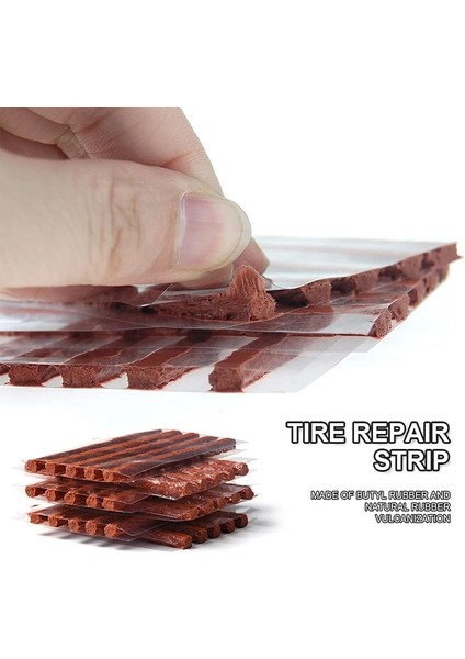 Siyah Set Stili Araba Lastiği Tamir Aletleri Kiti Araba Tubeless Lastik Tamir Kauçuk Şeritleri Tubeless Lastik Delinme Saplama Tapa Seti Инструменты Для Гаража (Yurt Dışından) fırsatları