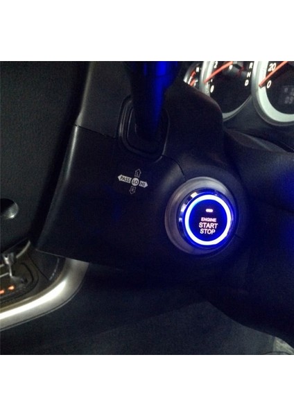 Model 1 Stili 12V Oto Araba Anahtarsız Giriş Çalıştırma Sistemi Tek Çalıştırma Durdurma Motor Basma Düğmesi Araç Alarmı Pke Uzaktan Otomatik Çalıştırma Drog (Yurt Dışından)