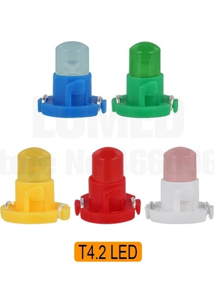 Yeşil Stil T4.2 Led'i T5 Araba LED Işıkları B8.5 LED Iç Lamba Pano Otomatik Gösterge Gösterge Işığı Dc 12V (Yurt Dışından)