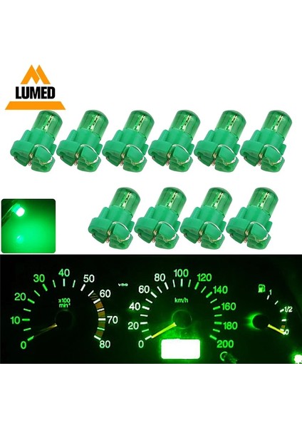 Yeşil Stil T4.2 Led'i T5 Araba LED Işıkları B8.5 LED Iç Lamba Pano Otomatik Gösterge Gösterge Işığı Dc 12V (Yurt Dışından)