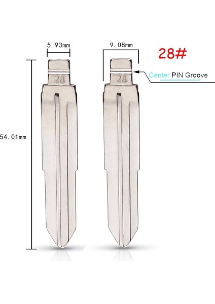 10 Adet No.28 Stili #08#15 #28 #29 #36 #50 #97 #33 #34 Hyundai Tucson Accent Getz Matri Sonata Kia HYN14R Kd Flip Anahtar Bıçak Değiştirme (Yurt Dışından)