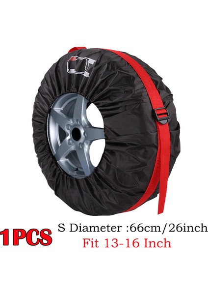 1 Adet Kırmızı 13-16 Inç Tarzı 1 Adet Ar Yedek Lastik Kılıfı Polyester Oto Tekerlek Lastik Saklama Torbaları Araç Lastik Aksesuarları Toz Geçirmez Koruyucu Şekillendirici (Yurt Dışından)