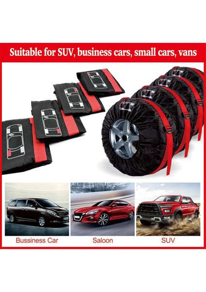 1 Adet Kırmızı 13-16 Inç Tarzı 1 Adet Ar Yedek Lastik Kılıfı Polyester Oto Tekerlek Lastik Saklama Torbaları Araç Lastik Aksesuarları Toz Geçirmez Koruyucu Şekillendirici (Yurt Dışından) indirimleri