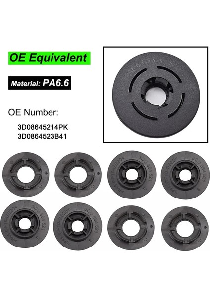 Oe Yuvarlak Stil Araba Halı Paspas Klipleri Zemin Tutucu Tespit Kelepçesi Vw Golf 4 Polo 9n Passat cc B7 Audi A3 A4 A5 A6 Skoda Octavia Superb Için (Yurt Dışından)