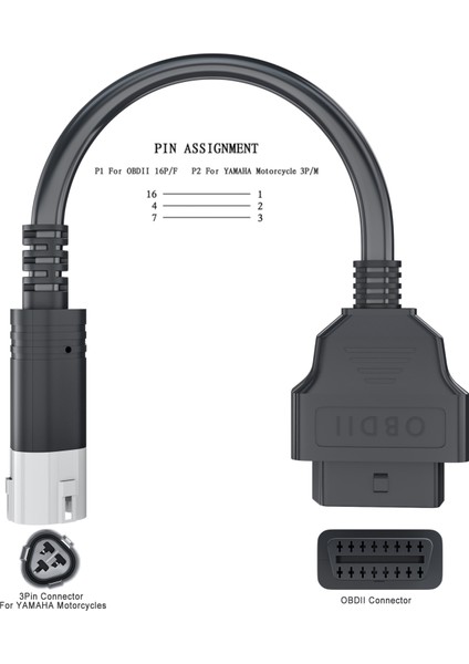 Ktm 6 Pin Stili Için 2021 Obd2 Motosiklet Kablosu Ktm Içın Yamaha Suzuklug Kablo Teşhis Kablosu Obd Adaptörü (Yurt Dışından) modelleri