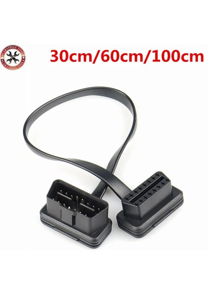 60CM Kablo Stili cm Düz + Ince Erişte Olarak Obd Obdıı Obd Erkek Kadın Araba Tarayıcı Uzatma Kablosu Konektörü (Yurt Dışından) fiyatları