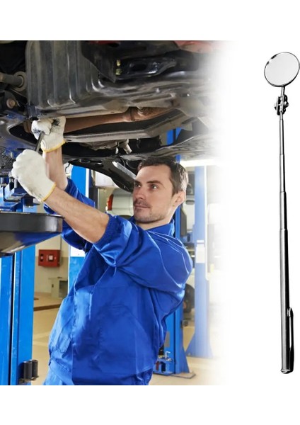 Yeşil Stil Üniversal Teleskopik Katlanır Muayene Aynası Portatif Yuvarlak Kare 360 ​​derece Dönen Muayene Aynası Etal Çerçeveli I (Yurt Dışından) indirimleri