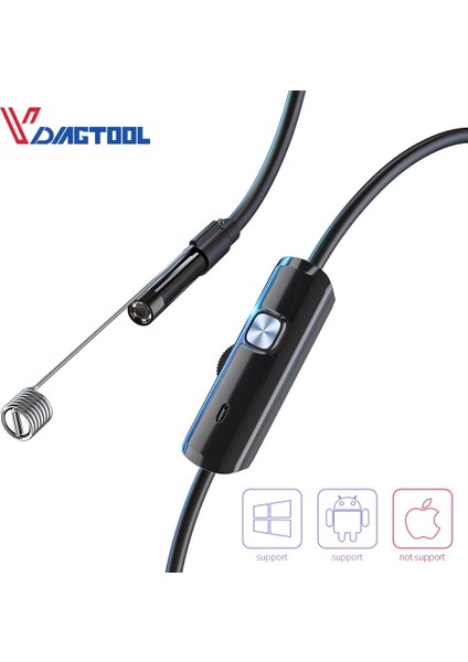 USB Sürüm Stili 2 Milyon 6led'li Android Endoskop Kamera Için Araba USB Otomatik Endoskop Pc Notebook Için Esnek IP67 Su Geçirmez Mikro Kamera (Yurt Dışından)