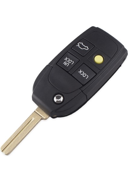 4 Düğmeli Anahtar Kutusu Stili Keyyou Yeni Yedek 5 Düğmeler Uzaktan Çevirme Katlanır Anahtar Kabuk Volvo XC70 XC90 V50 V Fob Araba Anahtarı Durum (Yurt Dışından)