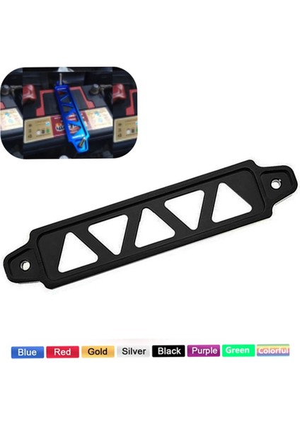 Yeşil Stil Kütük Alüminyum Araba Pil Sabitleme Braketi Tutucu Pil Honda Civic Nissan Için Kravat Aşağı Brace (Yurt Dışından) fiyatları