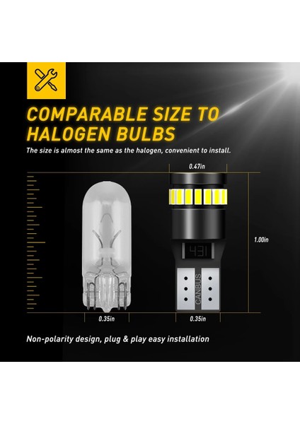 Mavi Oxılam Anbus T10 W5W LED Smd Yan Konum Park Ampul Volkswagen Golf Tiguan Jetta City Touran Passat Için (Yurt Dışından) modelleri