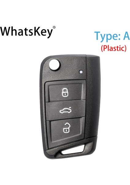 A Tipi Whatskey Flip Katlanır Araba Anahtarı Kabuk Kapak Kılıf Volkswagen Vw Golf 7 Mk7 Passat Beetle Bora Polo Koltuk Leon Skoda Octavia (Yurt Dışından)