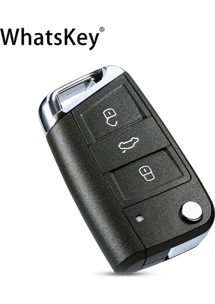 A Tipi Whatskey Flip Katlanır Araba Anahtarı Kabuk Kapak Kılıf Volkswagen Vw Golf 7 Mk7 Passat Beetle Bora Polo Koltuk Leon Skoda Octavia (Yurt Dışından) modelleri