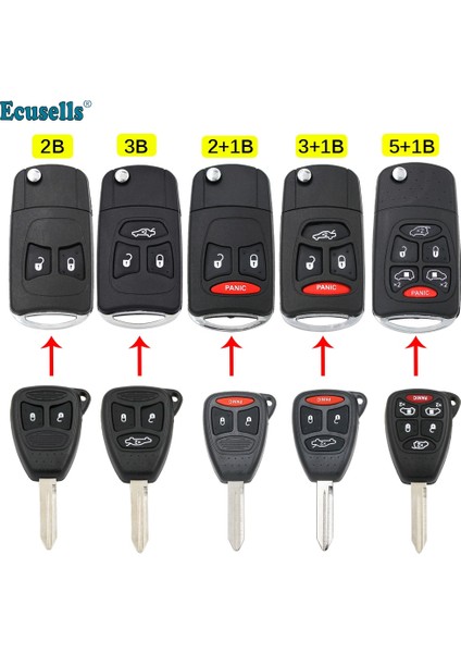 Eski 5b Panik Kabuğu Stili Düğmeler Değiştirilmiş Uzaktan Anahtar Kabuk Durumda Fob Chrysler C Aspen Dodge Magnum Dakota Durango Ram Şarj Jeep CY22 (Yurt Dışından) fiyatları