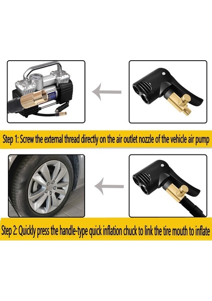 Sönük Stil Olabilir Oto Lastik Vana Pompa Memesi Kelepçesi Sönük Araba Motosiklet Bisiklet Hava Aynası Şişirme Şişirilebilir Pompa Adaptörü Iplik Konnektörü (Yurt Dışından) indirimleri