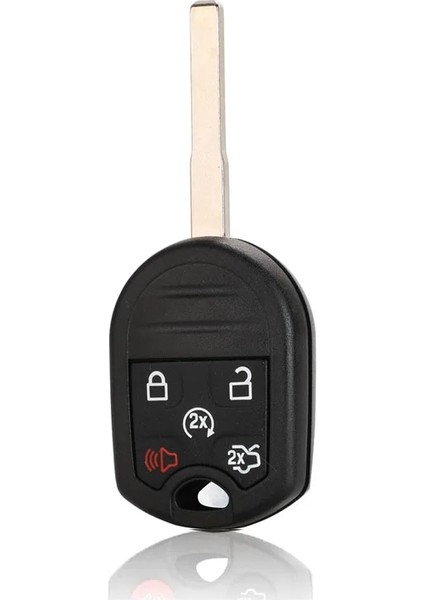 HU101 5 Düğme Stili Jingyuqin Btn Uzaktan Araba Anahtarı Kabuk Fob Kılıf Ford Edge Explorer Ranger Expedition Mustang Escape Toros Mazda Haraç (Yurt Dışından)