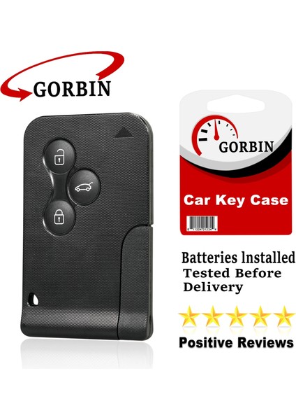 3 Düğme Gorbın 3 Düğmeler Araba Uzaktan Anahtar Kabuk Durumda Renault Clio Logan Megane 2 3 Koleos Scenic Araba Anahtarı Küçük Anahtar ile Kapak (Yurt Dışından)