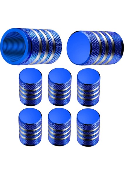 Tip B- Mavi Stil 8 Adet Lastik Valf Kapakları Lastik Jant Kök Kapağı Toz Geçirmez Oto Jant Kapağı Alüminyum Alaşım Arabalar ve Motosikletler Için Nipel Kapakları Bisikletler (Yurt Dışından)