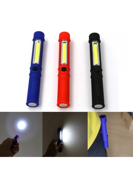 Mavi Stil Yeni 6000LM Cob LED Çalışma El Feneri Manyetik Taban ve Klip Çok Fonksiyonlu Cep Kalem Işık Muayene Çalışma Işığı Araba Tamir Aracı (Yurt Dışından) fırsatları