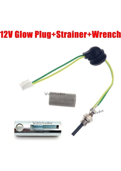 12V Montaj B Stili 12V Araba Kamyon Tekne Park Isıtıcısı Ceram Akkor Buji Fit Eberspacher D2 D4 D4S Hava Dizel Park Isıtıcı Parça + Anahtarı (Yurt Dışından)