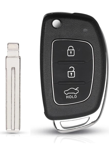 TOY40 Bıçak Stili Keyyou Flip Uzaktan Araba Anahtarı Kabuk Durumda Hyundai Solaris IX35 IX45 Elantra Santa Fe HB20 Verna HY15HY20TOY40 Blade 3 Düğmeler (Yurt Dışından)