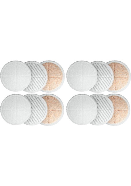 12 Paket Paspas Temizleme Pedi Seti Bissell Spinwave 2039A 2124 Için Yedek Pedler (Yurt Dışından)